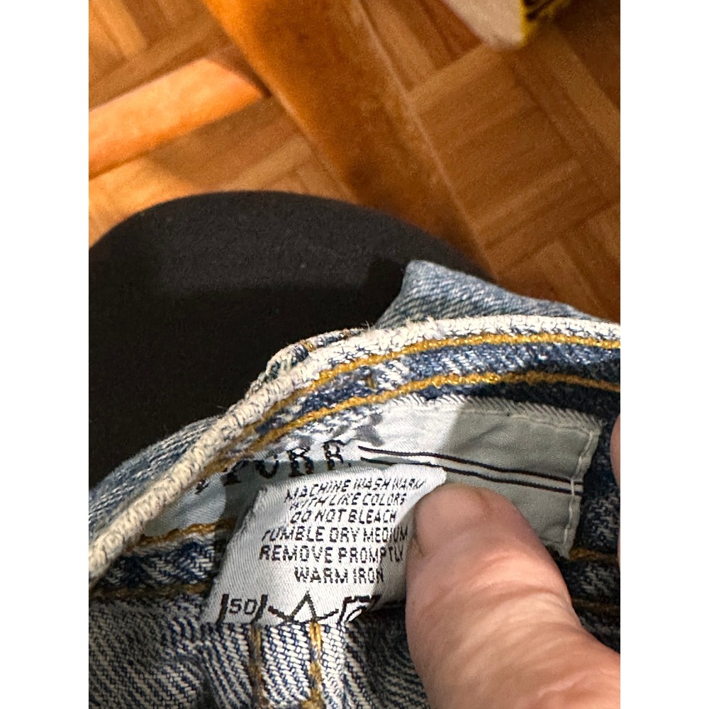 Vintage 1990 Structure Relaxed Taper Mens Jeans 38x34 Measures 36x32 Made in USA - Picture 9 of 10